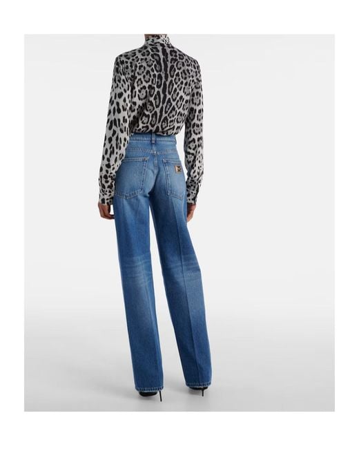 Dolce & Gabbana Blue Belt Loop Jeans