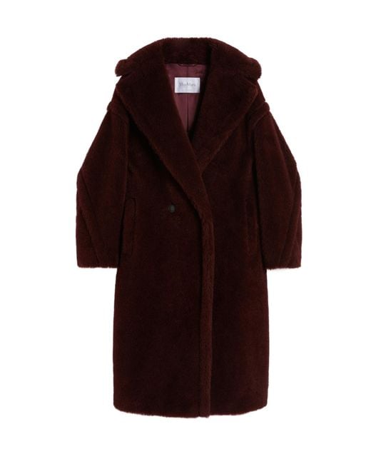 Max Mara Red Teddy Bear Icon Coat