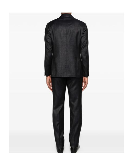 Lardini Black Single-Breasted Classic Suit for men
