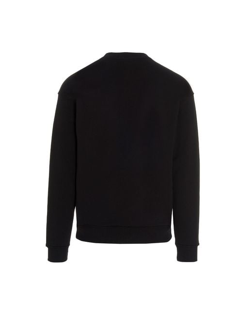 Moschino Black Glitch-Effect Logo Sweatshirt for men