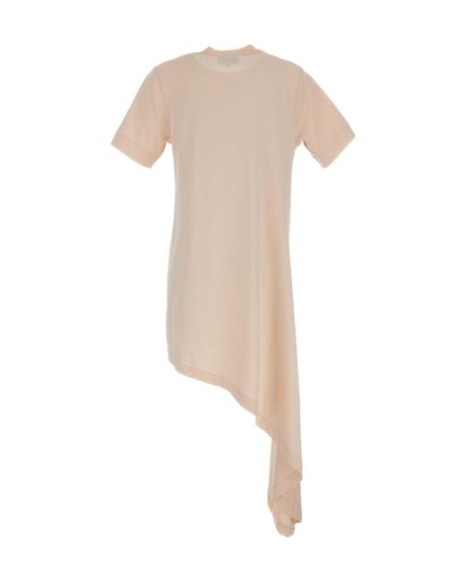 Loulou de Saison Natural Igari Asymmetric Pleated Dress