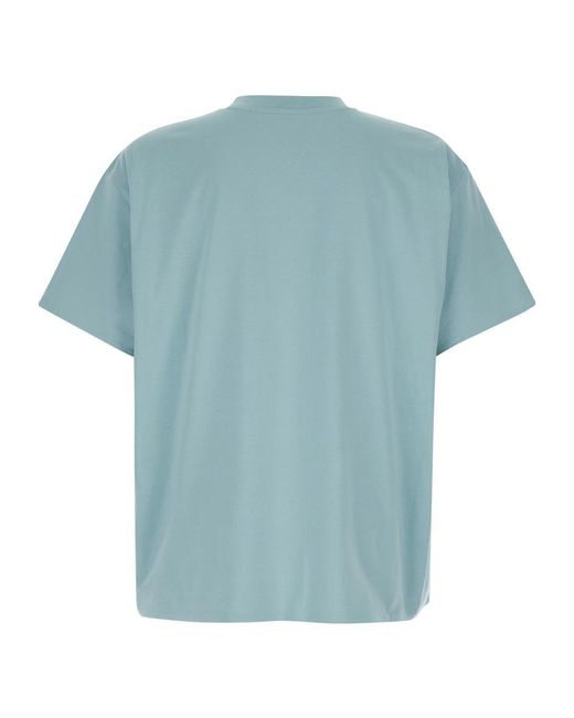 Bottega Veneta Blue Short Sleeved Crewneck T-Shirt for men