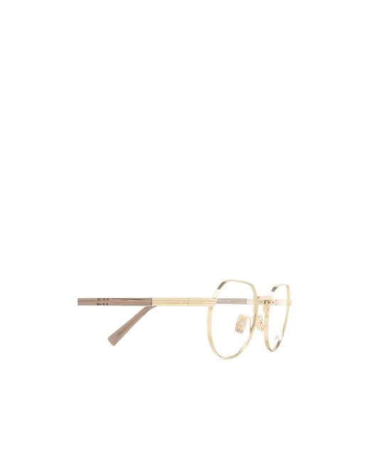 Zegna White Ez5286 Rectangular Glasses for men