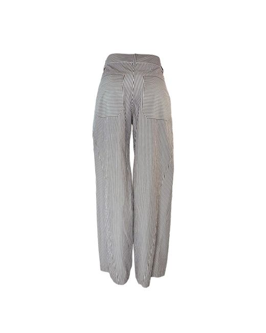 Brunello Cucinelli Gray Casual Pants With Belt Loops