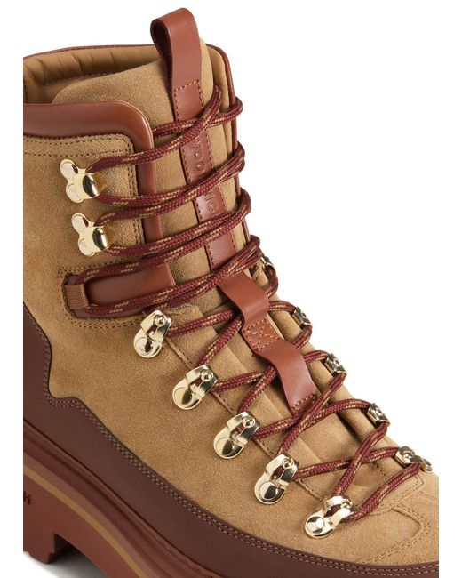 Woolrich Brown Trekker Leather Ankle Boots