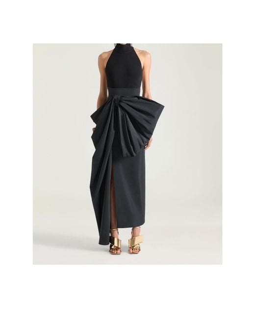 Givenchy Black Mock-Neck Knit Halter Top