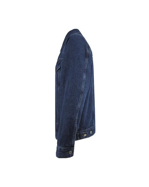 Tommy Hilfiger Blue Washing Effect Denim Jacket for men
