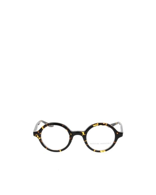 Barton Perreira White Round Frame Glasses for men