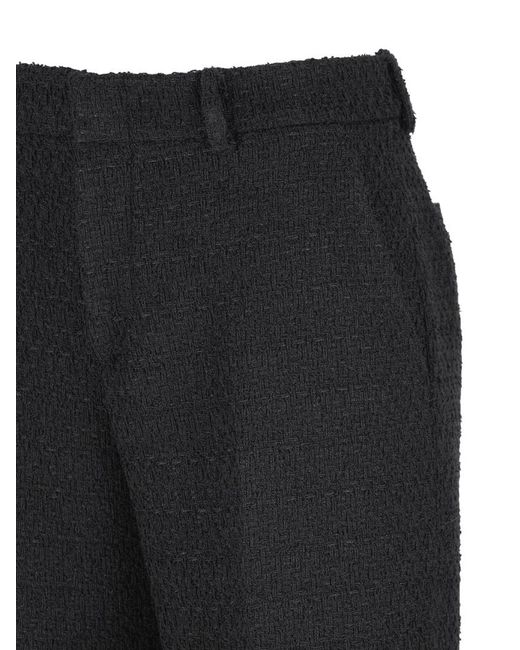 Gucci Black Tweed Trousers