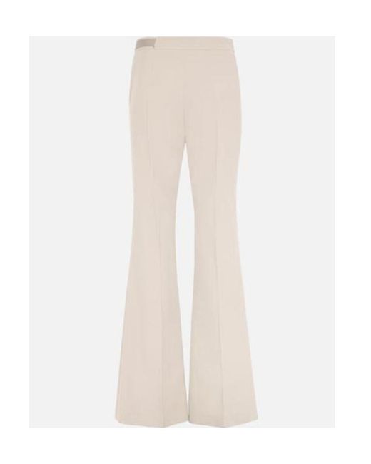 Fendi White Flared Tailored Trousers