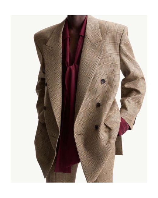 Saint Laurent Brown Long-Sleeve Blazer