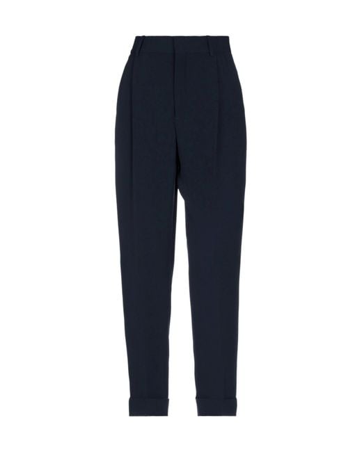 Chloé Blue Pockets Casual Trouser