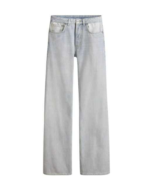 Dior Gray Cuffed Regular-Fit Jeans