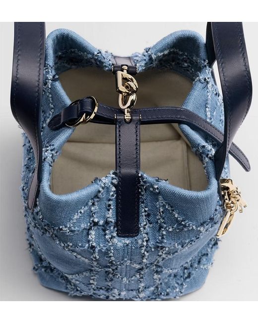 Dior Blue Toujours Vertical Nano Tote Bag
