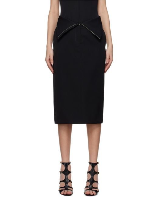 McQueen Black Midi Skirts