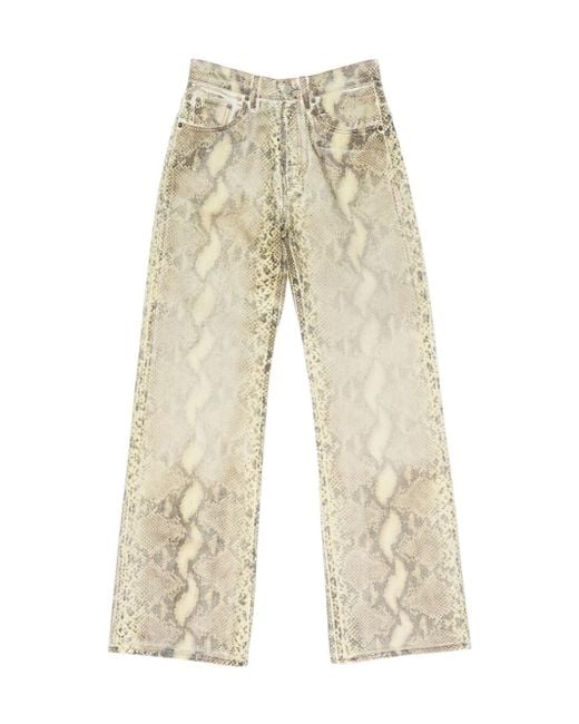 Acne Natural Printed Jeans