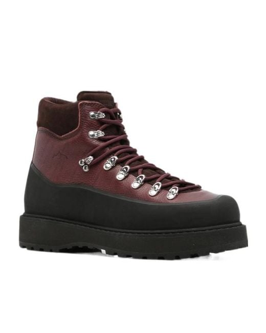 Diemme Brown High-Top Lace-Up Boots for men