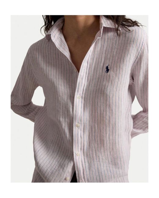 Polo Ralph Lauren Pink Striped Button-Up Shirt