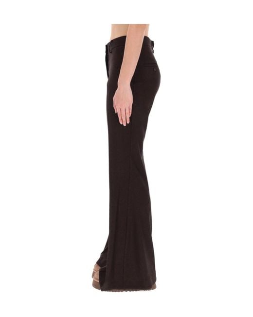 Alysi Black Flared Trousers