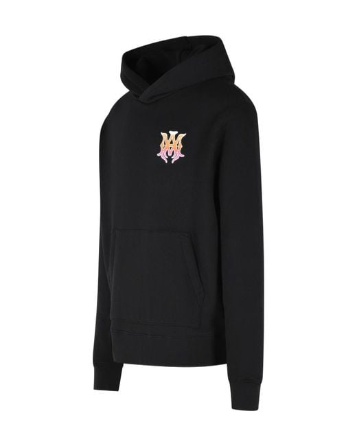 Amiri Black Gradient Logo Hoodie for men