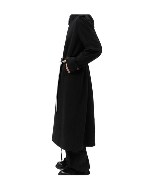 Ann Demeulemeester Black Wilmer Coat for men