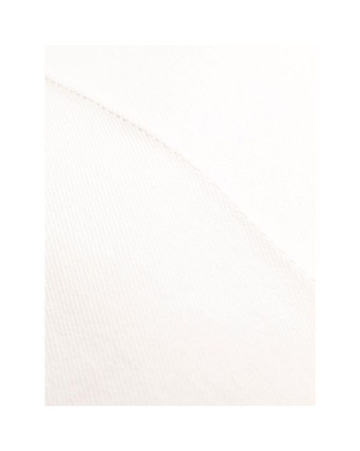 Chloé White Straight-Leg Denim Trousers