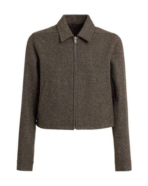 Rick Owens Green Alice Virgin Wool Jacket for men