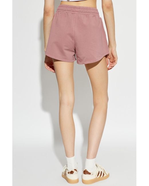 Moschino Pink Logo Tape Shorts