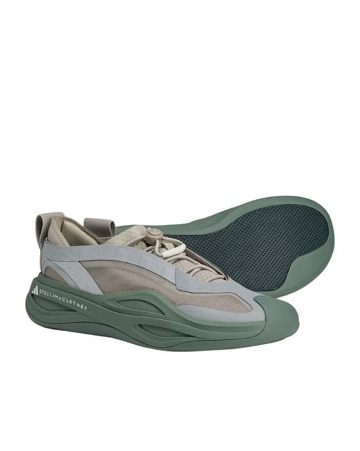 Adidas By Stella McCartney Green Sportswear Low Ground Sneakers