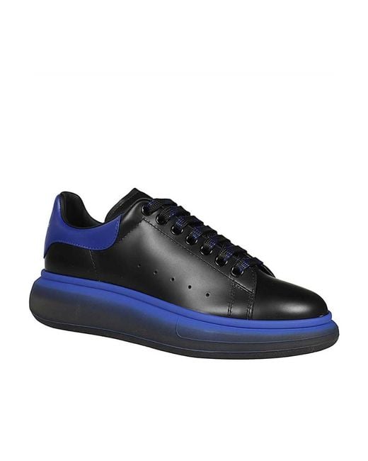 McQueen Blue Leather Sneakers for men