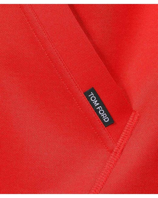 Tom Ford Red Long Sleeve Casual Jacket for men