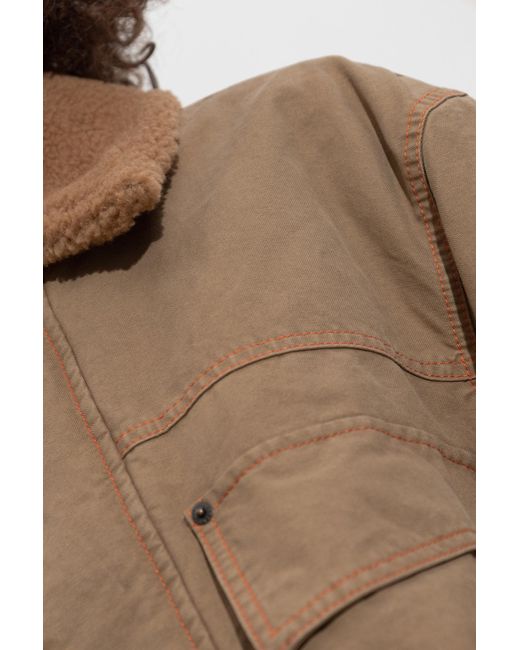 DSquared² Brown Buttoned Cropped Jacket