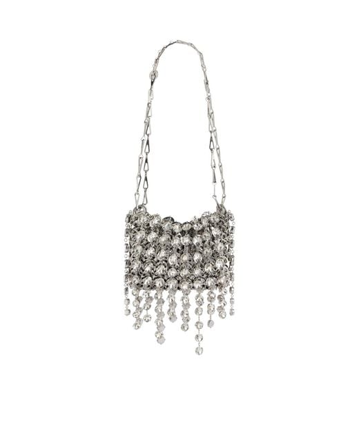 Rabanne White Rabanne 1969 Nano Fringe Shoulder Bag