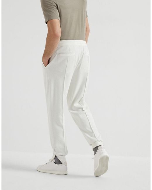 Brunello Cucinelli Multicolor Drawstring Track Pants for men