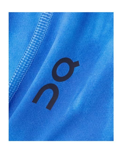 On Shoes Blue Malibu Tie-Dyed Stretch Recycled-Jersey Shorts