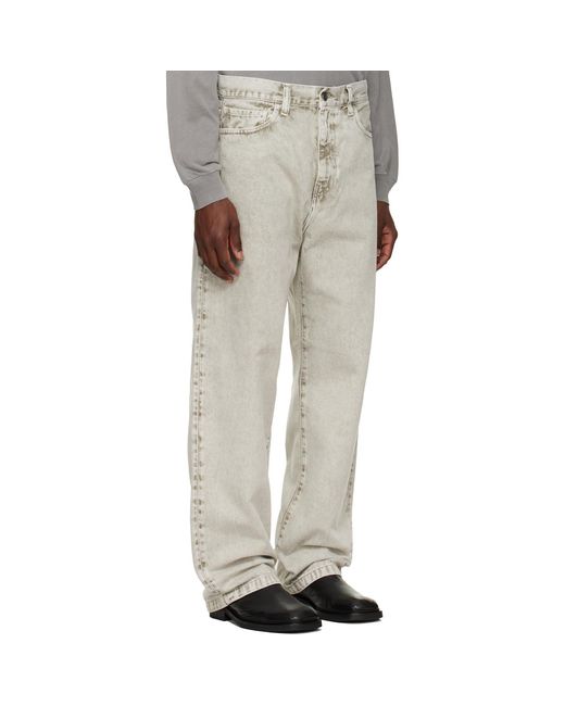 Carhartt Natural Buttoned Jeans for men