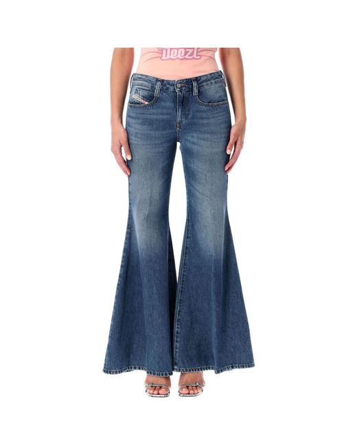 DIESEL Blue 1970 D-Bleess Flared Denim