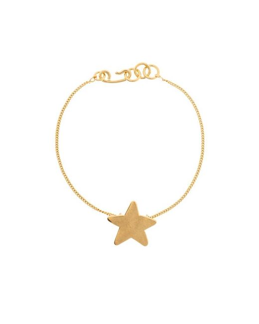 Jil Sander Metallic Star Pendant Bracelet