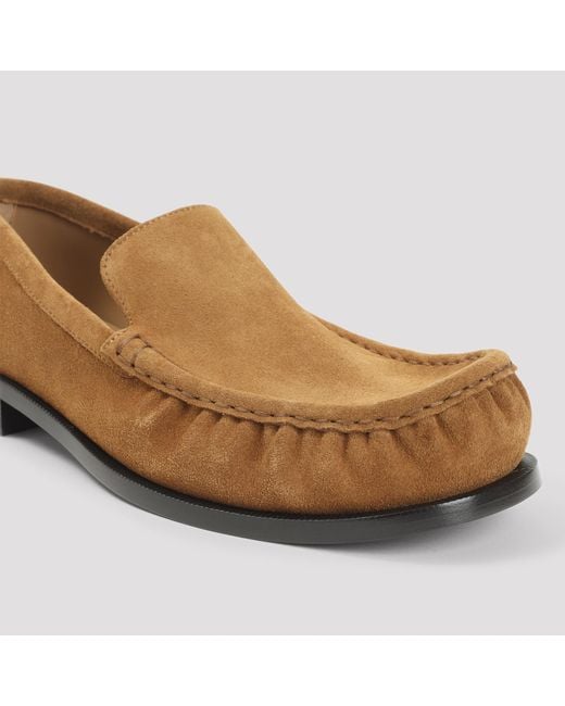 Dries Van Noten Brown Round-Toe Loafers for men