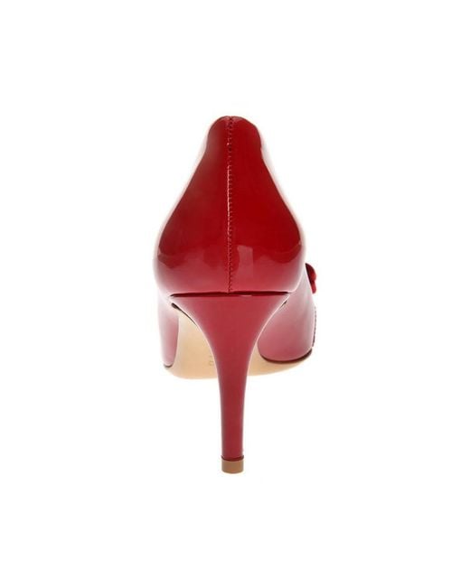 Ferragamo Red Logo High Heels
