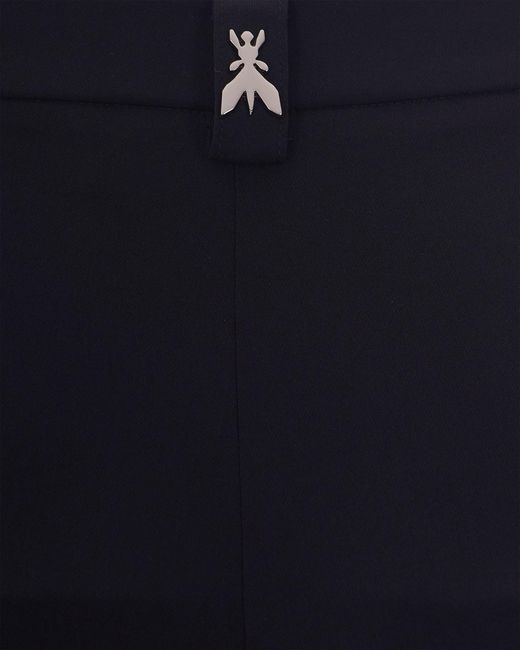 Patrizia Pepe Blue Slit-Hem Pants