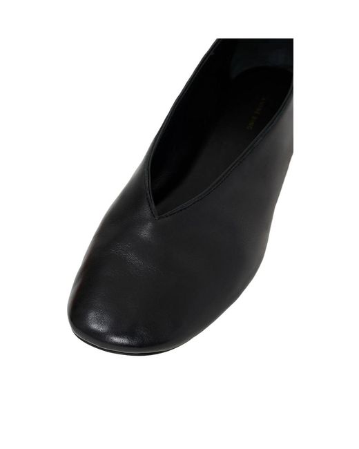 Anine Bing Black Logo Trim Flat Shoes