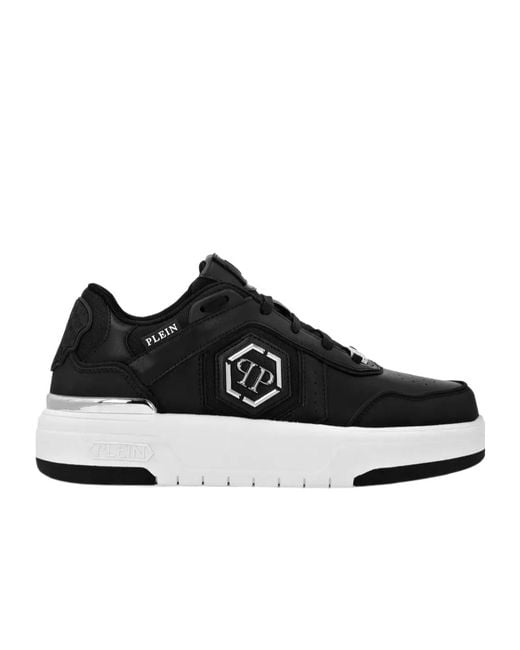 Philipp Plein Black Lo-Top Sneakers Sk8R Plein Low for men