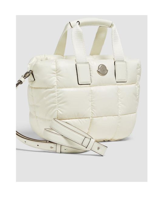 Moncler White Caradoc Mini Tote Bag