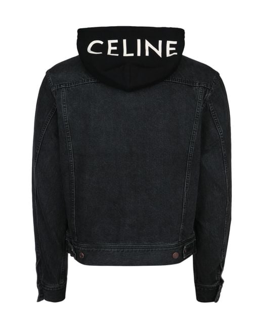 Celine Trucker Jacket in Black for Men Lyst