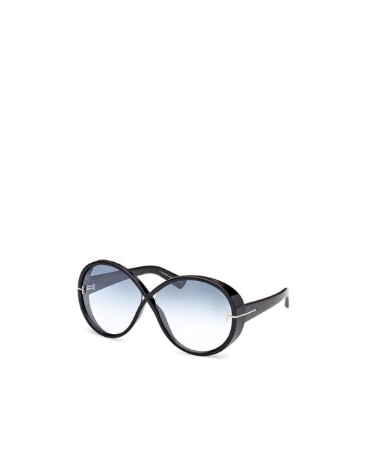 Tom Ford Blue Eyewear Edie Round Frame Sunglasses for men