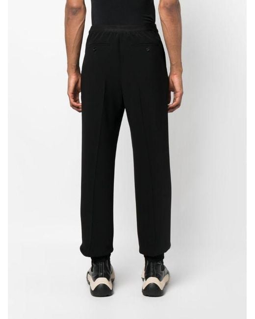 McQueen Black Loose Fit Trousers for men