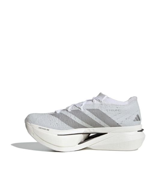 Adidas Originals White Adizero Prime X3 Strung Sneakers for men