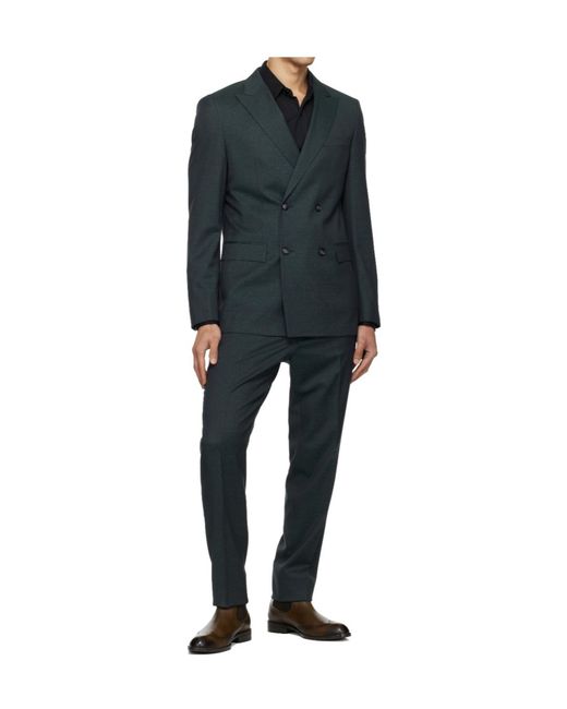 Boss Black Double-Breasted Two-Piece Suit for men