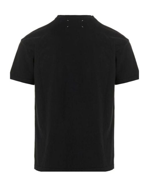 Maison Margiela Black Short-Sleeved Crewneck T-Shirt